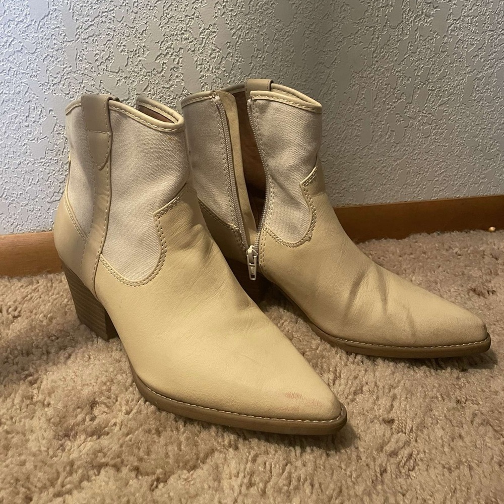 Cream Booties